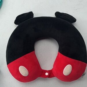 Disney Black and Red Plush Travel Pillow